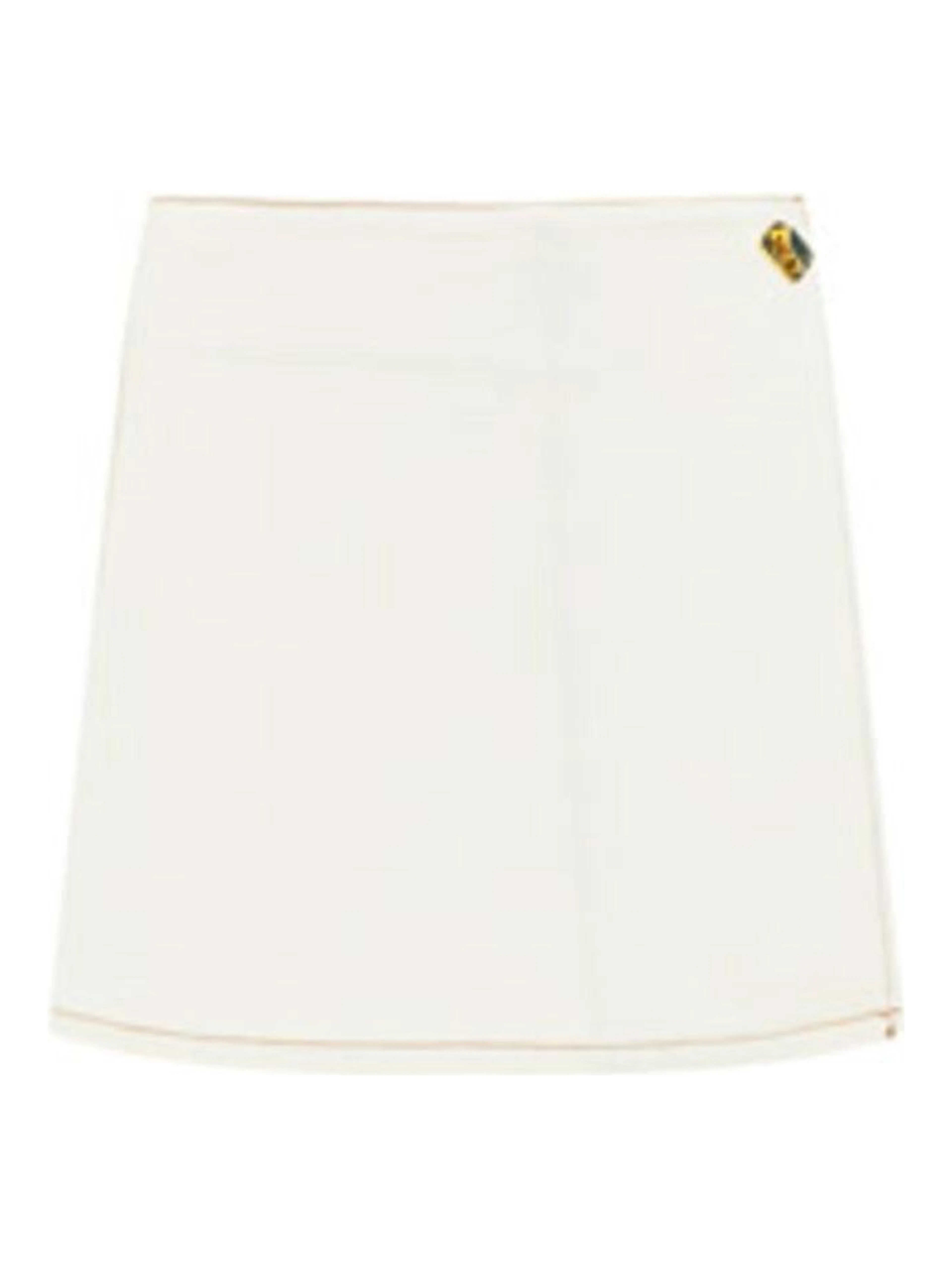 White Cotton Mini Skirt