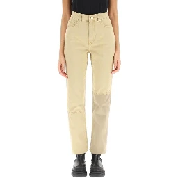 Brown Cotton Jeans Denim