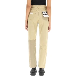 Brown Cotton Jeans Denim