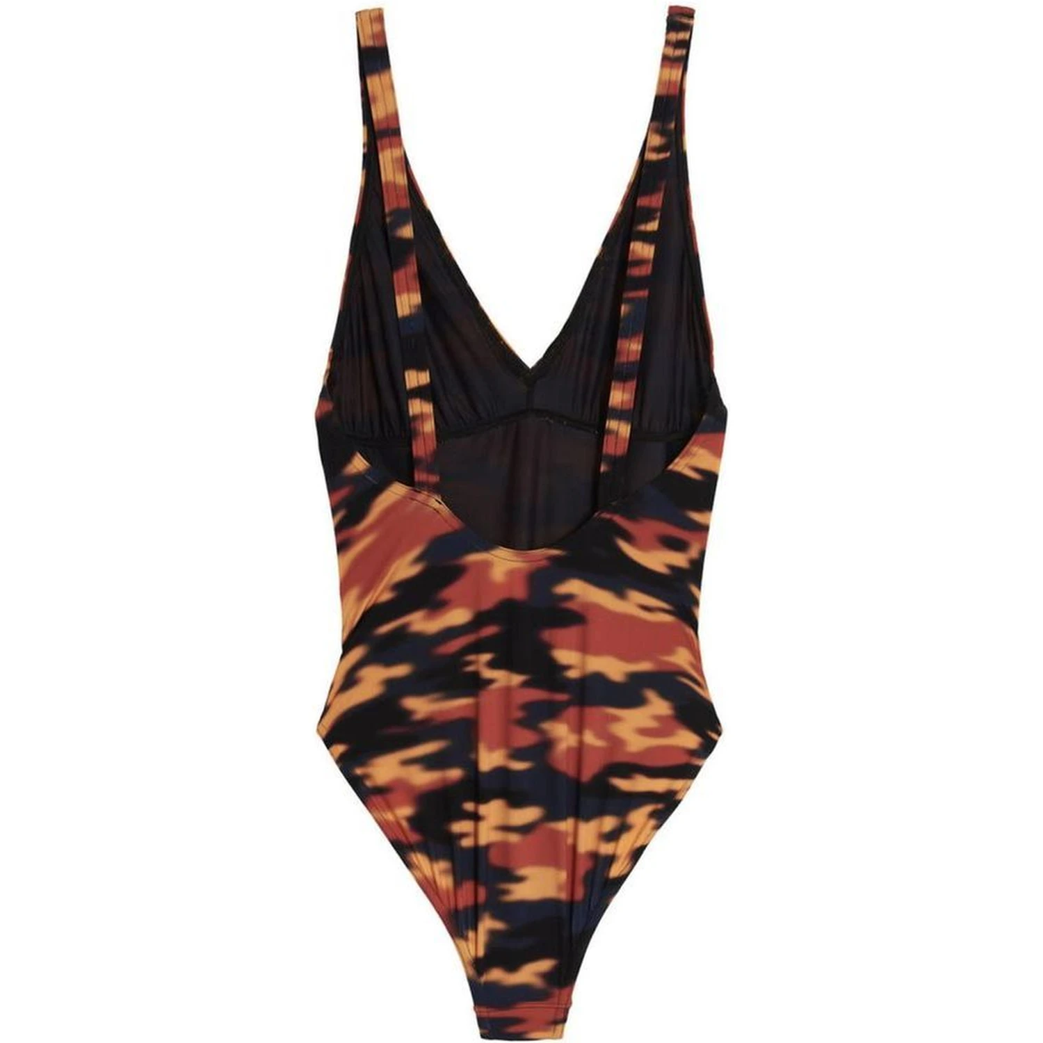 Multicolor Polyester One-Piece Swimsuit
