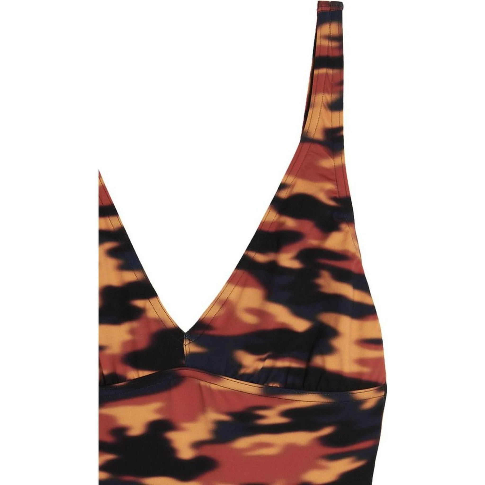 بدلة سباحة قطعة واحدة متعددة الألوان من البوليستر