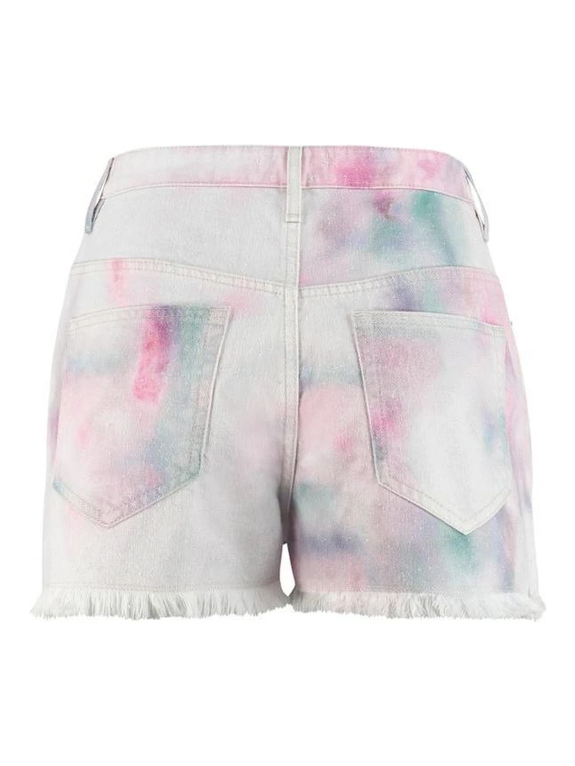 Multicolor Denim Shorts