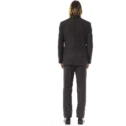 Brown Cotton Two-Piece Suit