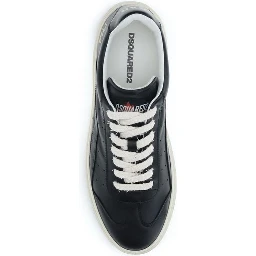 Black Calf Leather Bos Taurus Sneakers