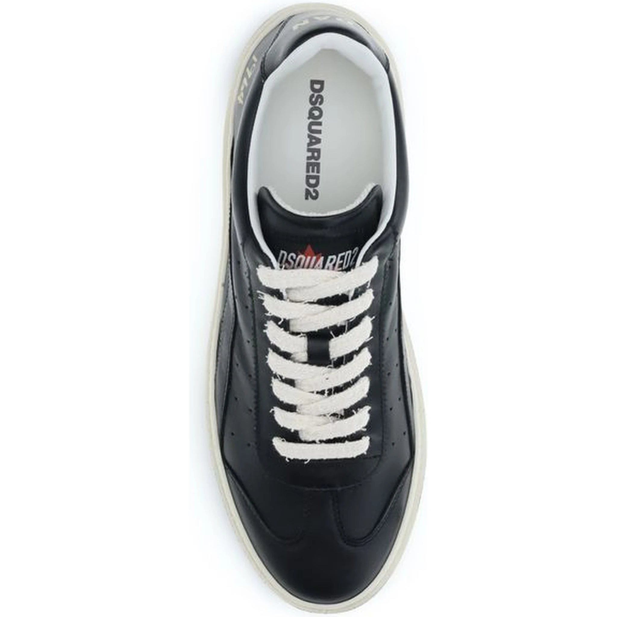 Black Calf Leather Bos Taurus Sneakers