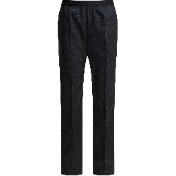 Straight-leg pants in wool