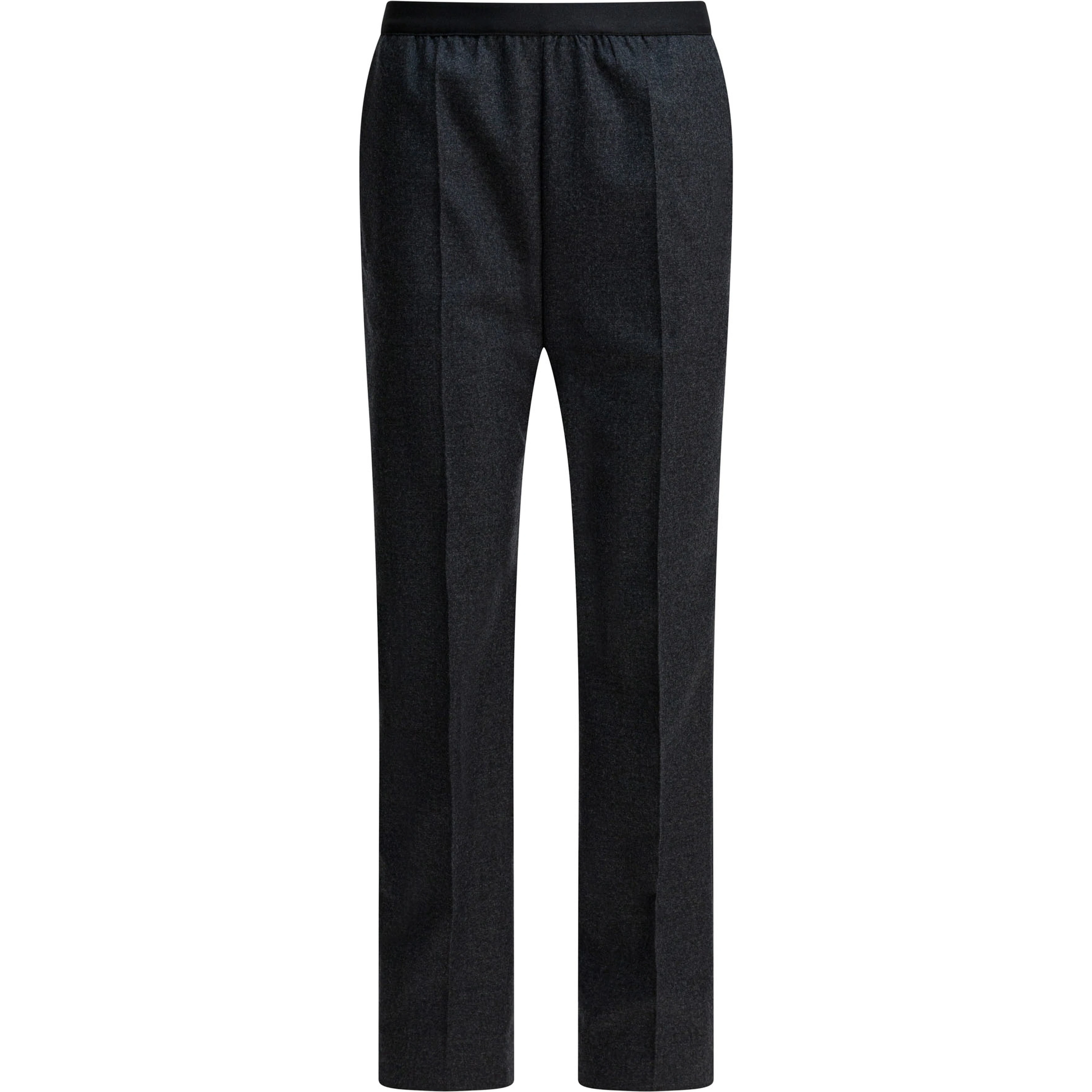Straight-leg pants in wool