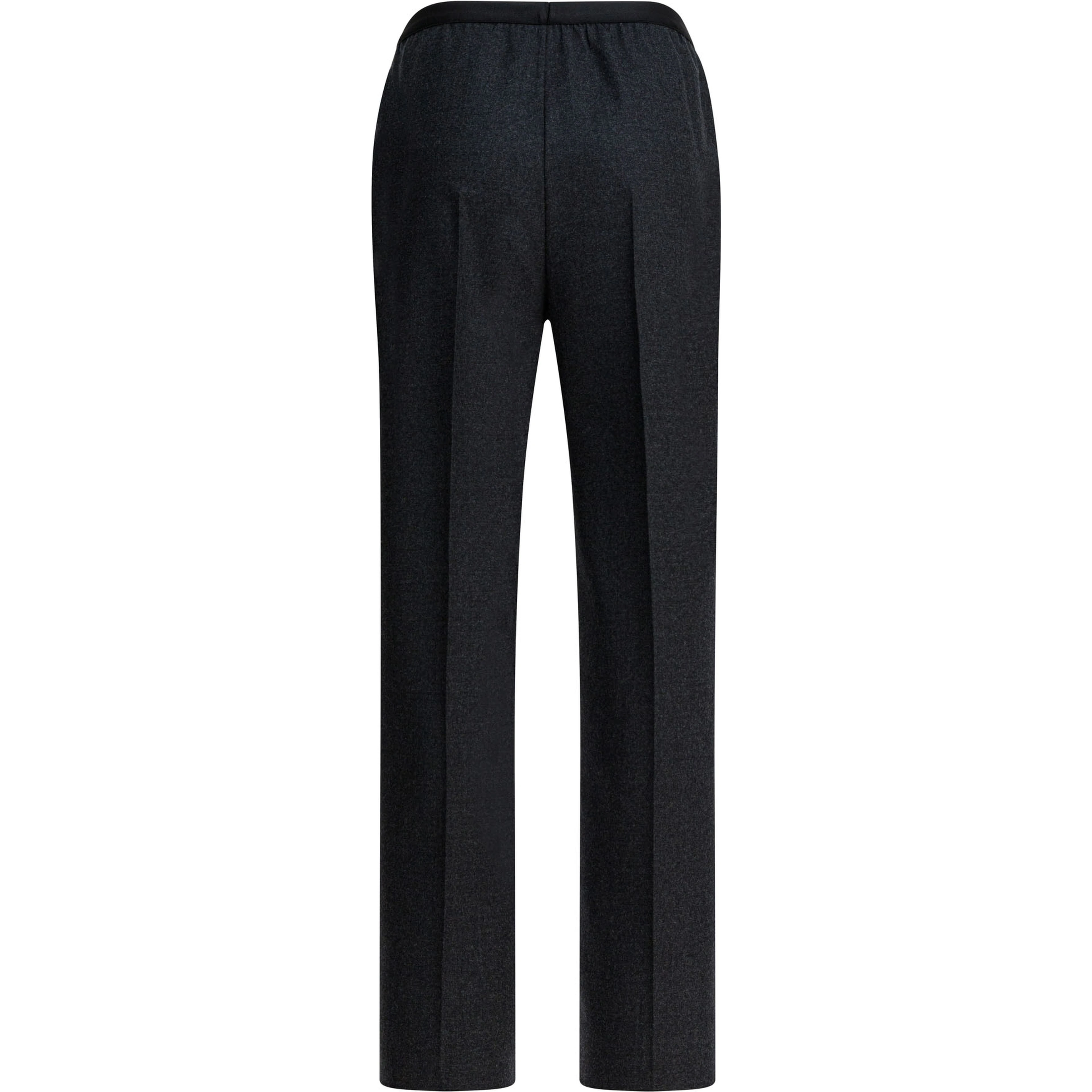 Straight-leg pants in wool