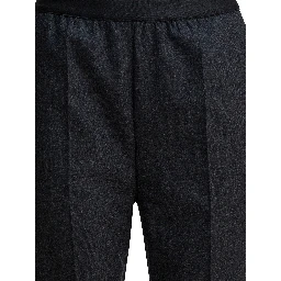 Straight-leg pants in wool