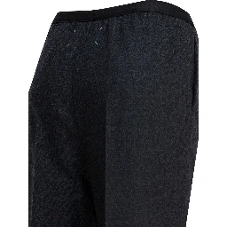 Straight-leg pants in wool