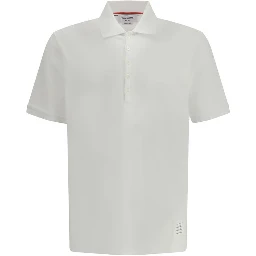White Cotton Polo Shirt