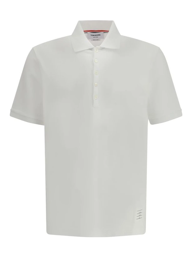 White Cotton Polo Shirt