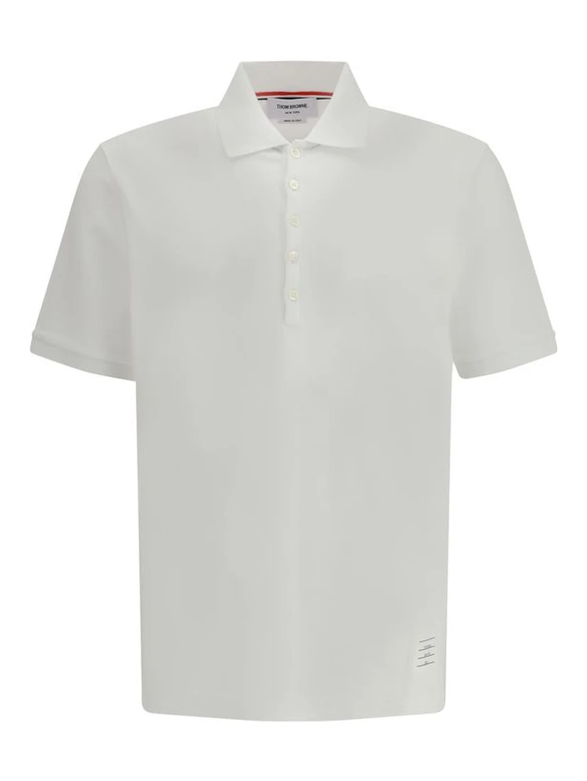 White Cotton Polo Shirt