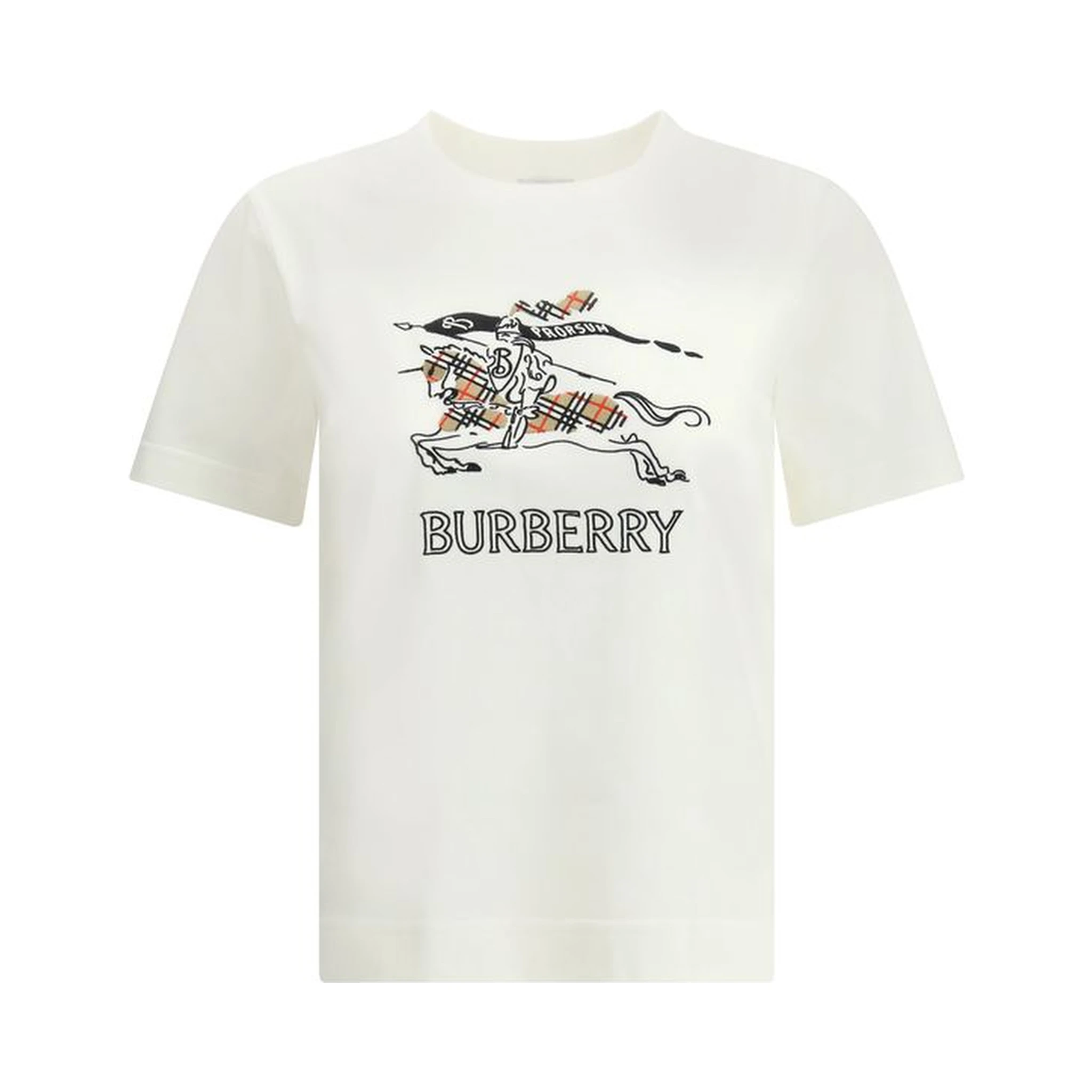 تي شيرت قطني أبيض