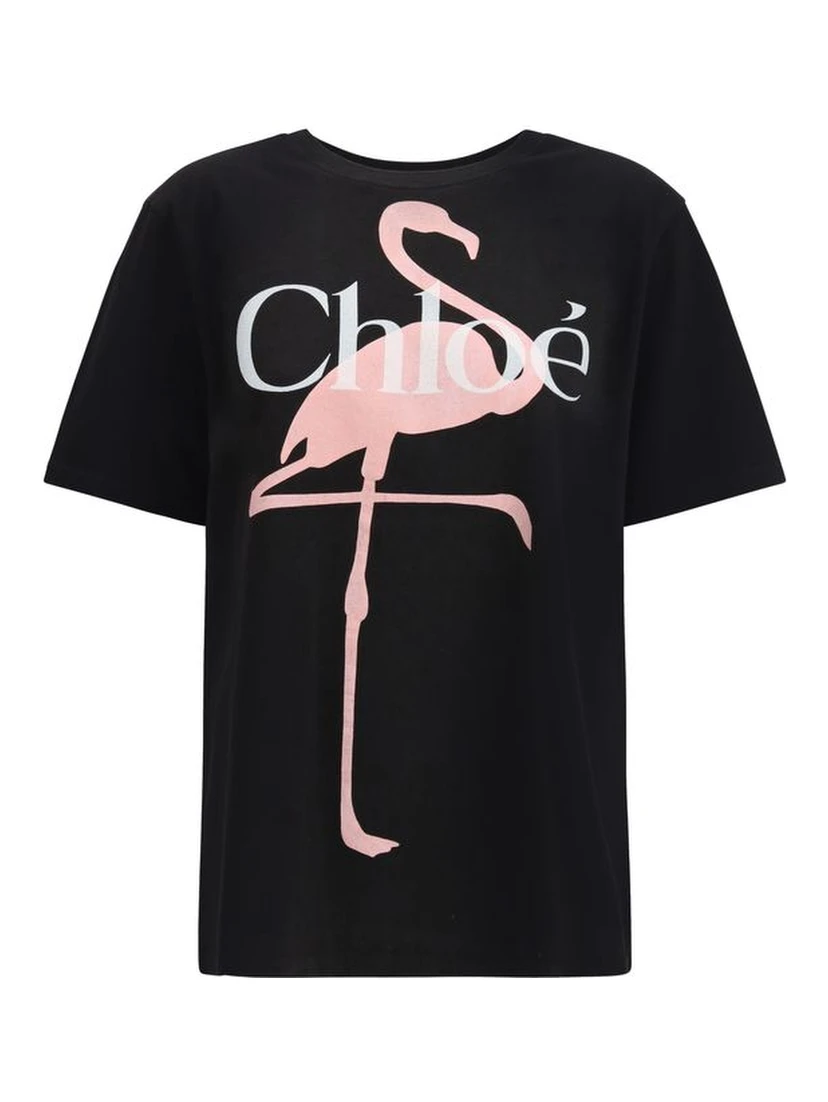 Black Cotton T-Shirt