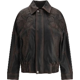 Brown Viscose Bomber