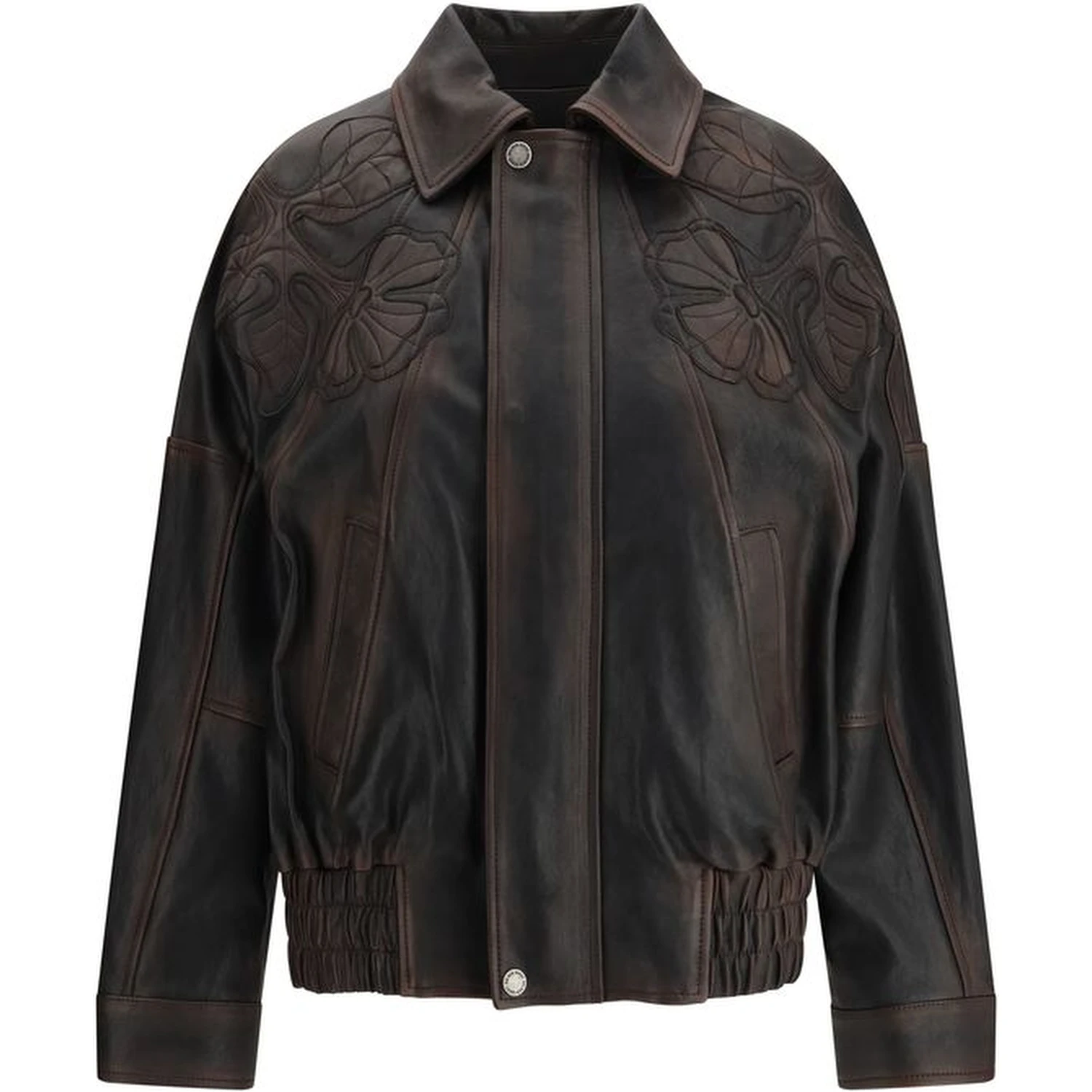 Brown Viscose Bomber