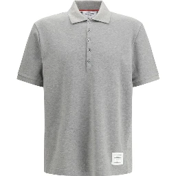 Gray Cotton Polo Shirt