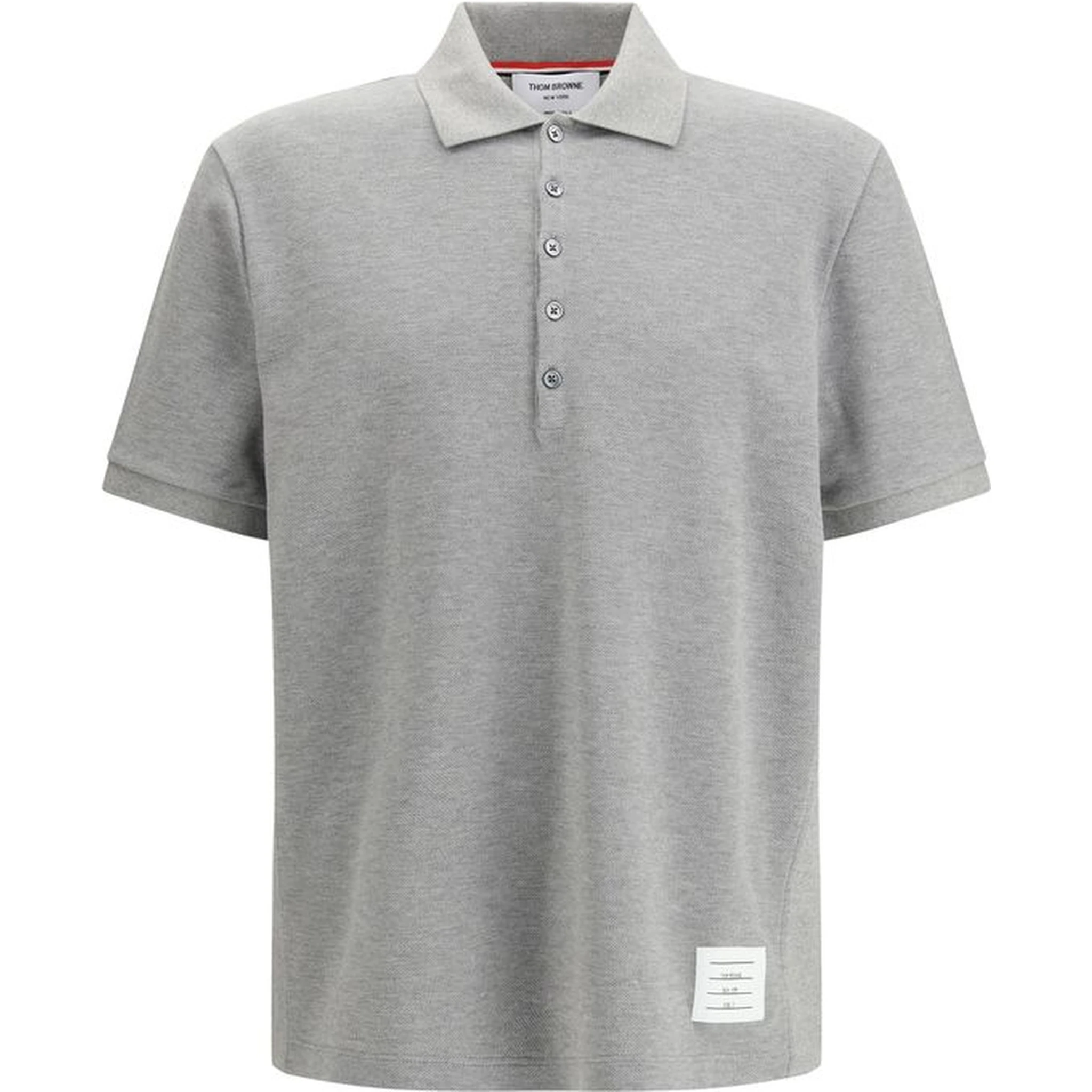 Gray Cotton Polo Shirt