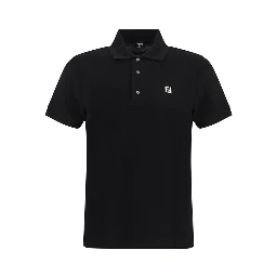 Black Cotton Polo Shirt