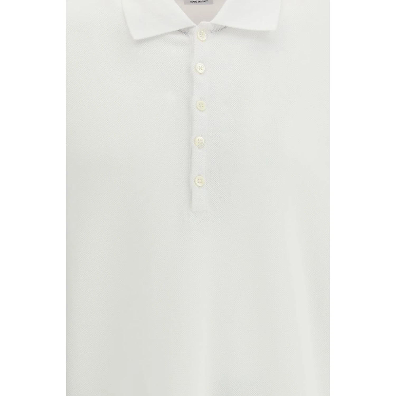 White Cotton Polo Shirt