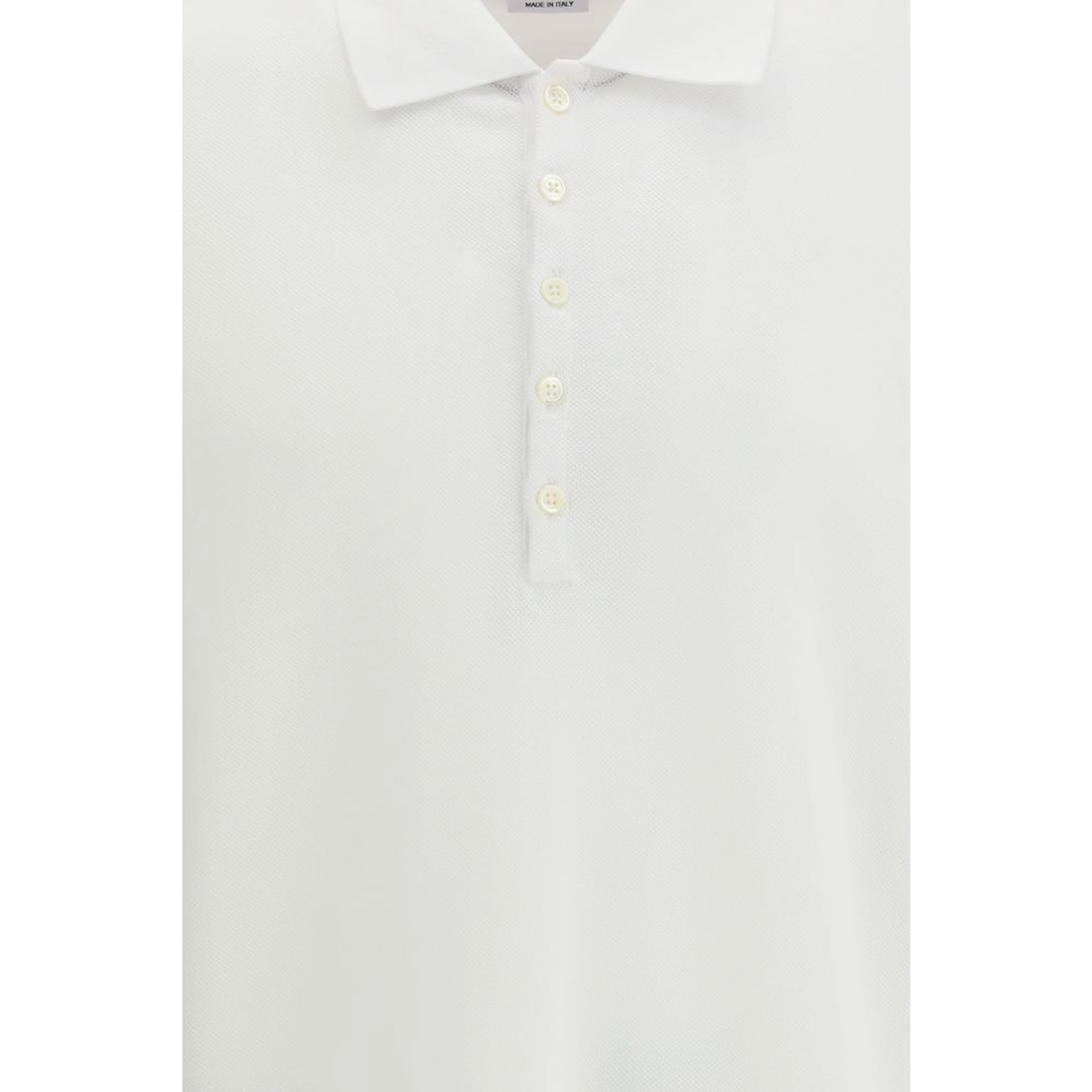 White Cotton Polo Shirt