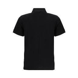 Black Cotton Polo Shirt