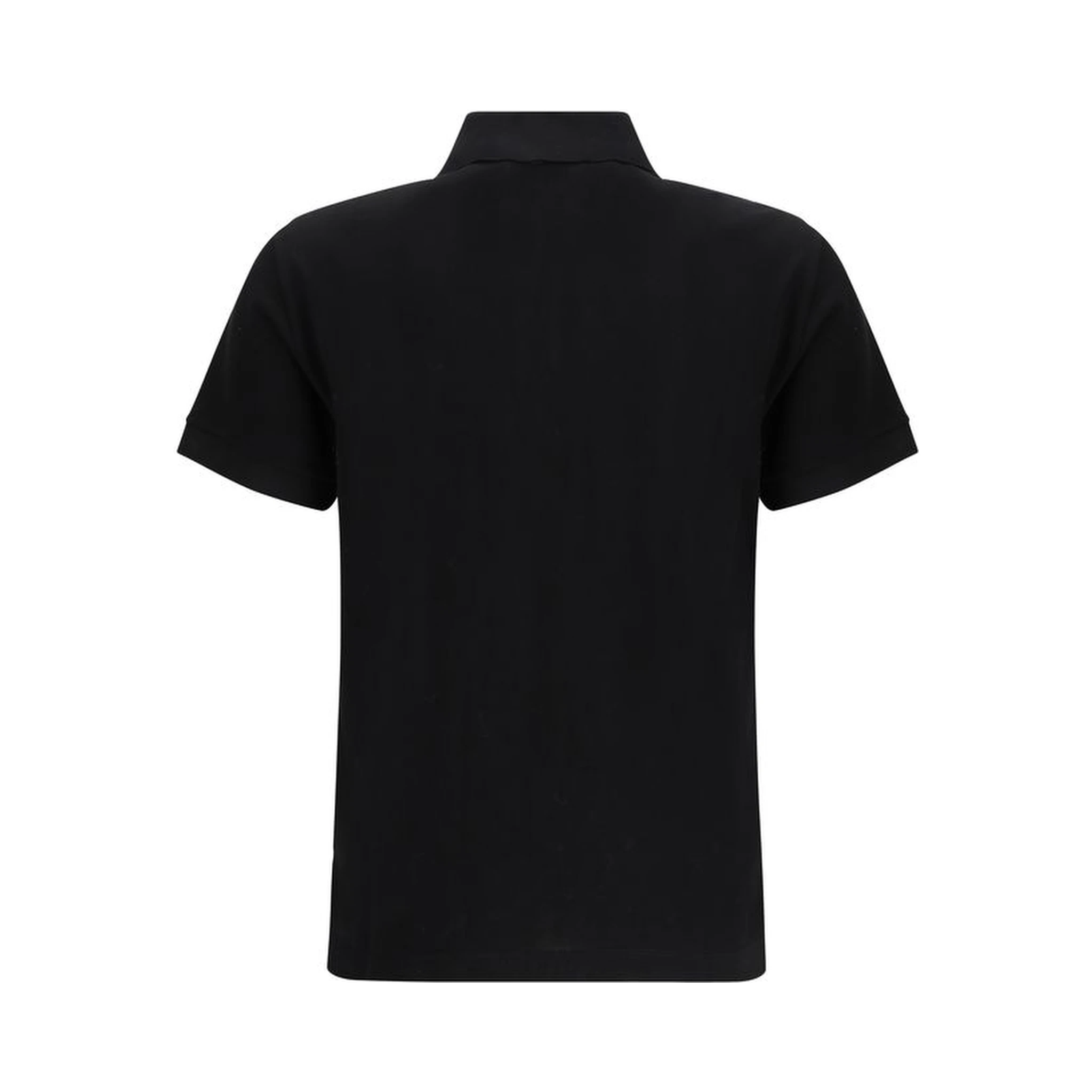 Black Cotton Polo Shirt