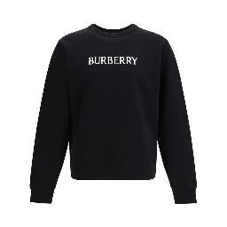 Black Cotton Sweatshirt