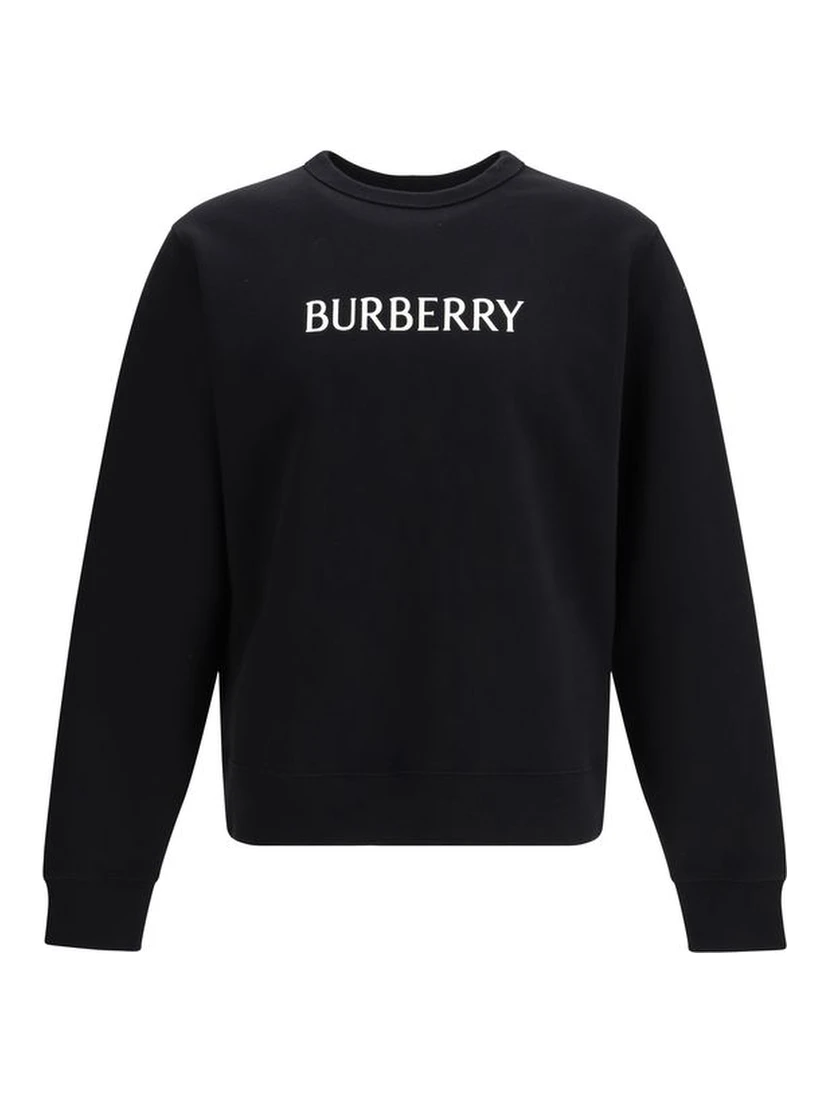 Black Cotton Sweatshirt