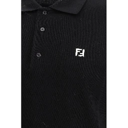 Black Cotton Polo Shirt