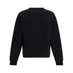 Black Cotton Sweatshirt