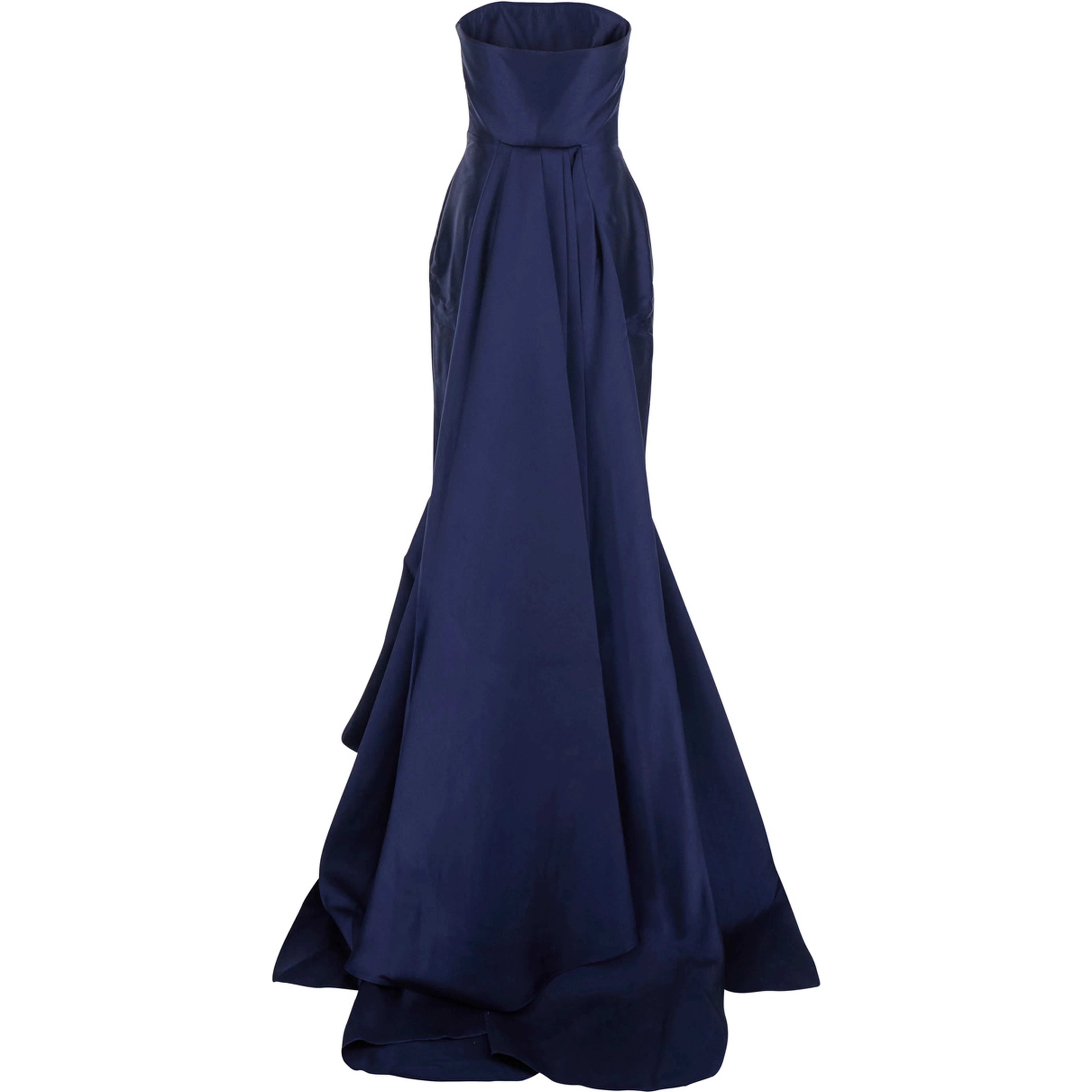 Imani Blue Long Dress with Off-the-Shoulder Design and Double Layer in Fabric Woman