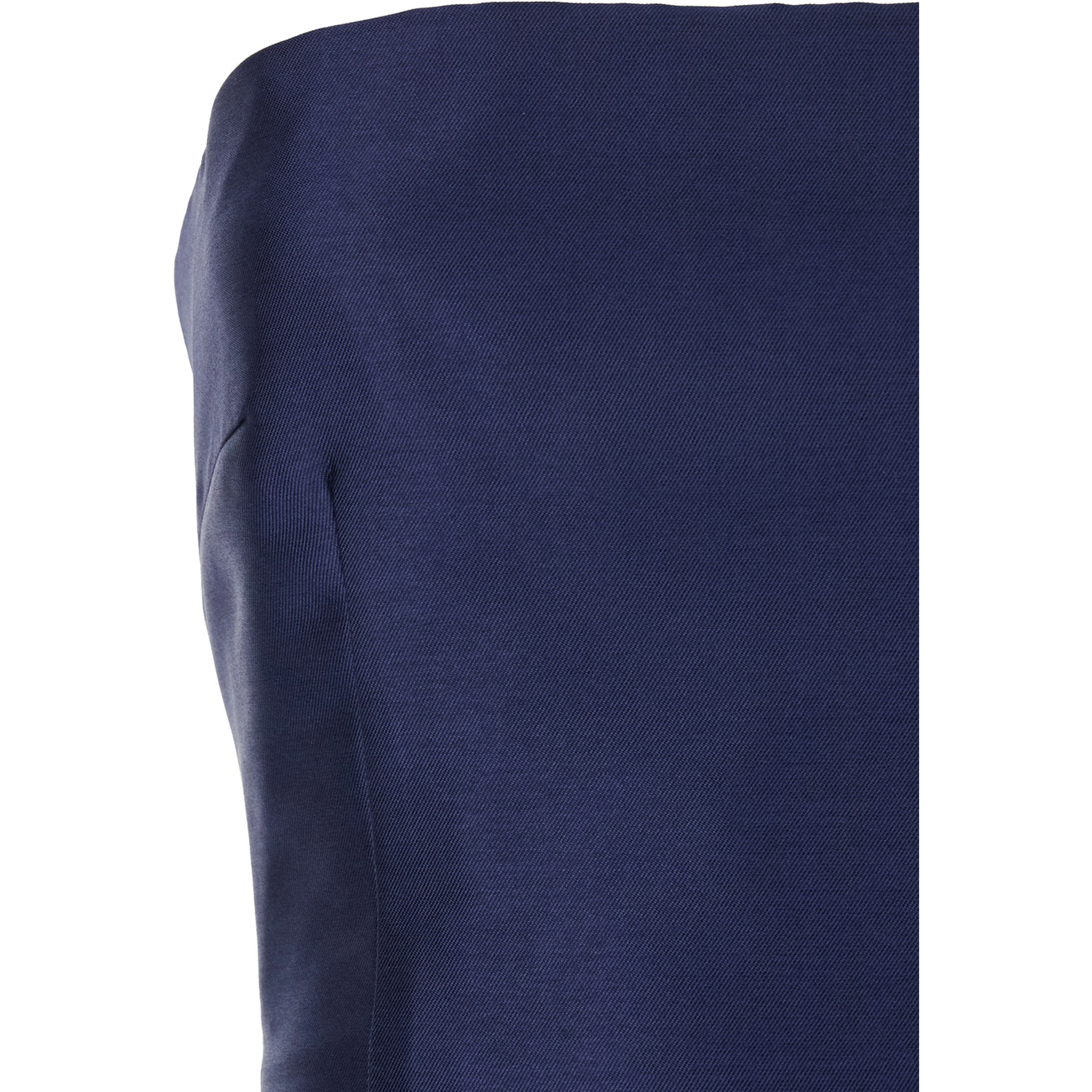 Imani Blue Long Dress with Off-the-Shoulder Design and Double Layer in Fabric Woman