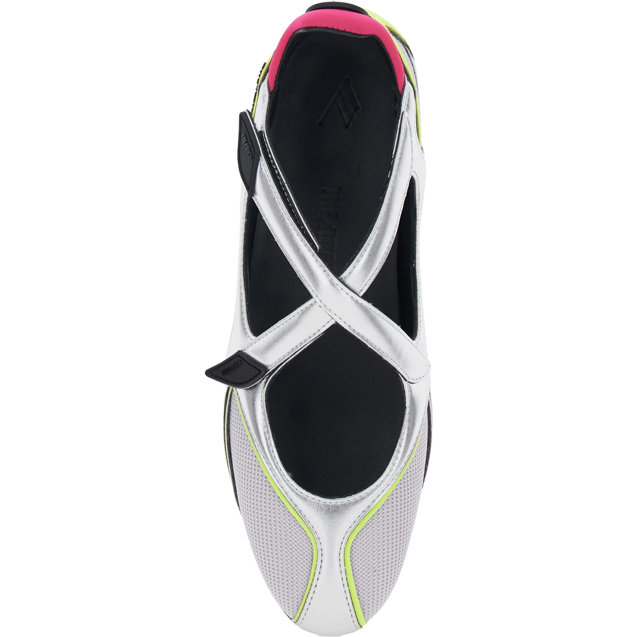 Floor 01 Multicolor Ballet Shoes with Logo on the Side and Cut-Out Design in Fabric Woman
