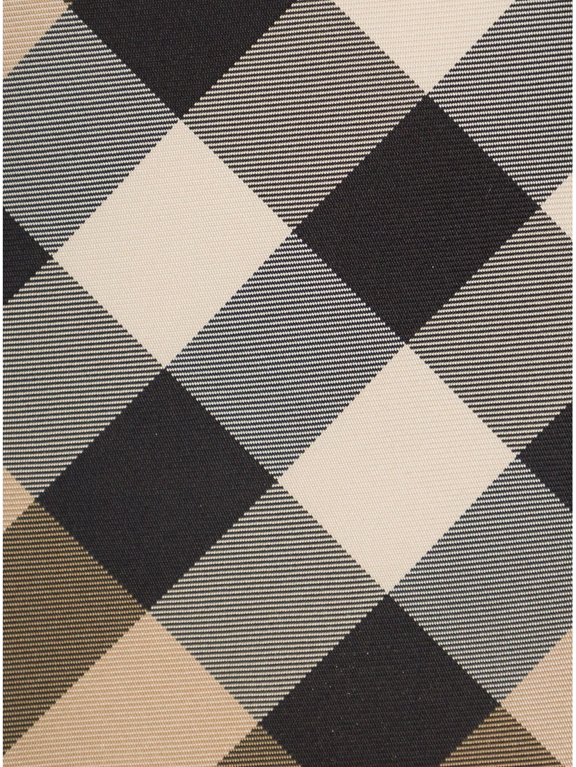 Beige Classic-Style Tie with Vintage Check Print Man