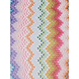 Multicolor Jumpsuit with All-Over Zig Zag Pattern in Lamé Viscose Woman