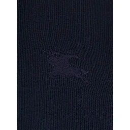 Blue Sweatshirt with Drawstring Hood and Check Motif on the Sleeve in Cotton Man