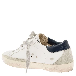 Golden Goose Kids Boys White Leather and Suede Super Star Sneakers