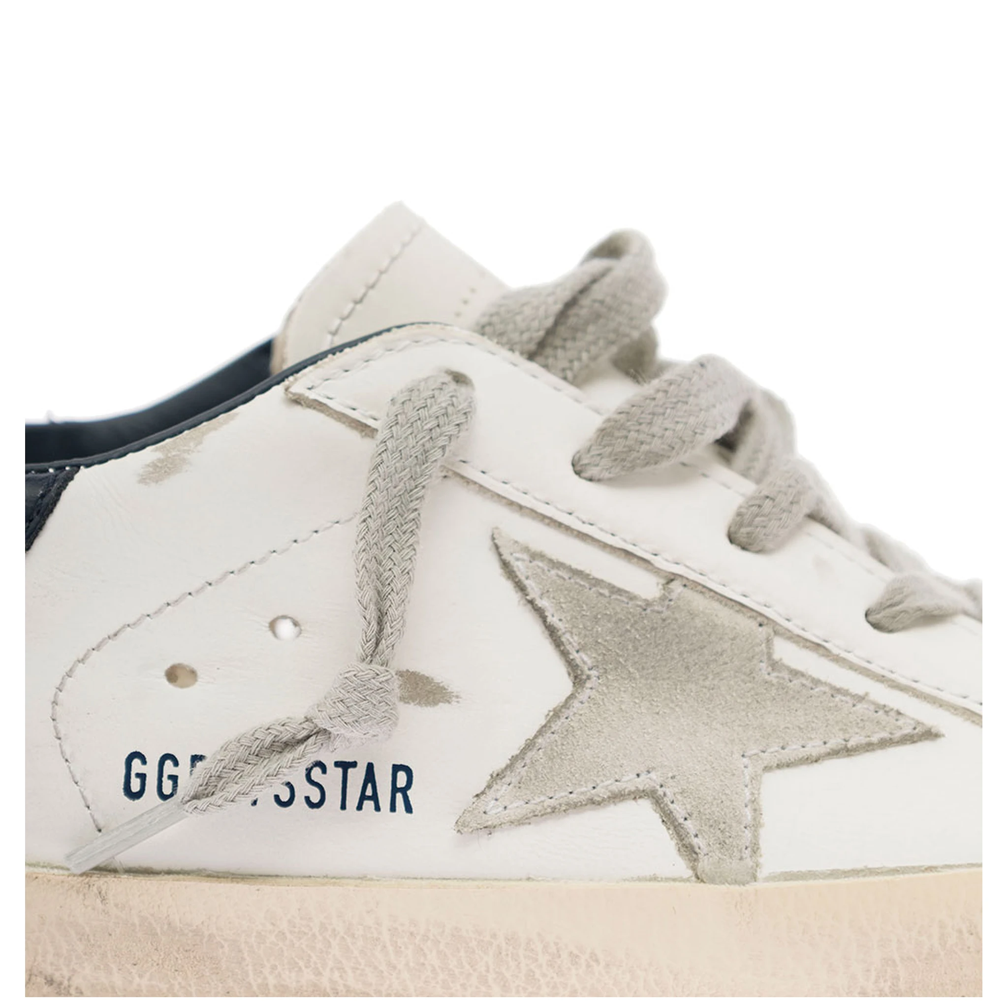 Golden Goose Kids Boys White Leather and Suede Super Star Sneakers
