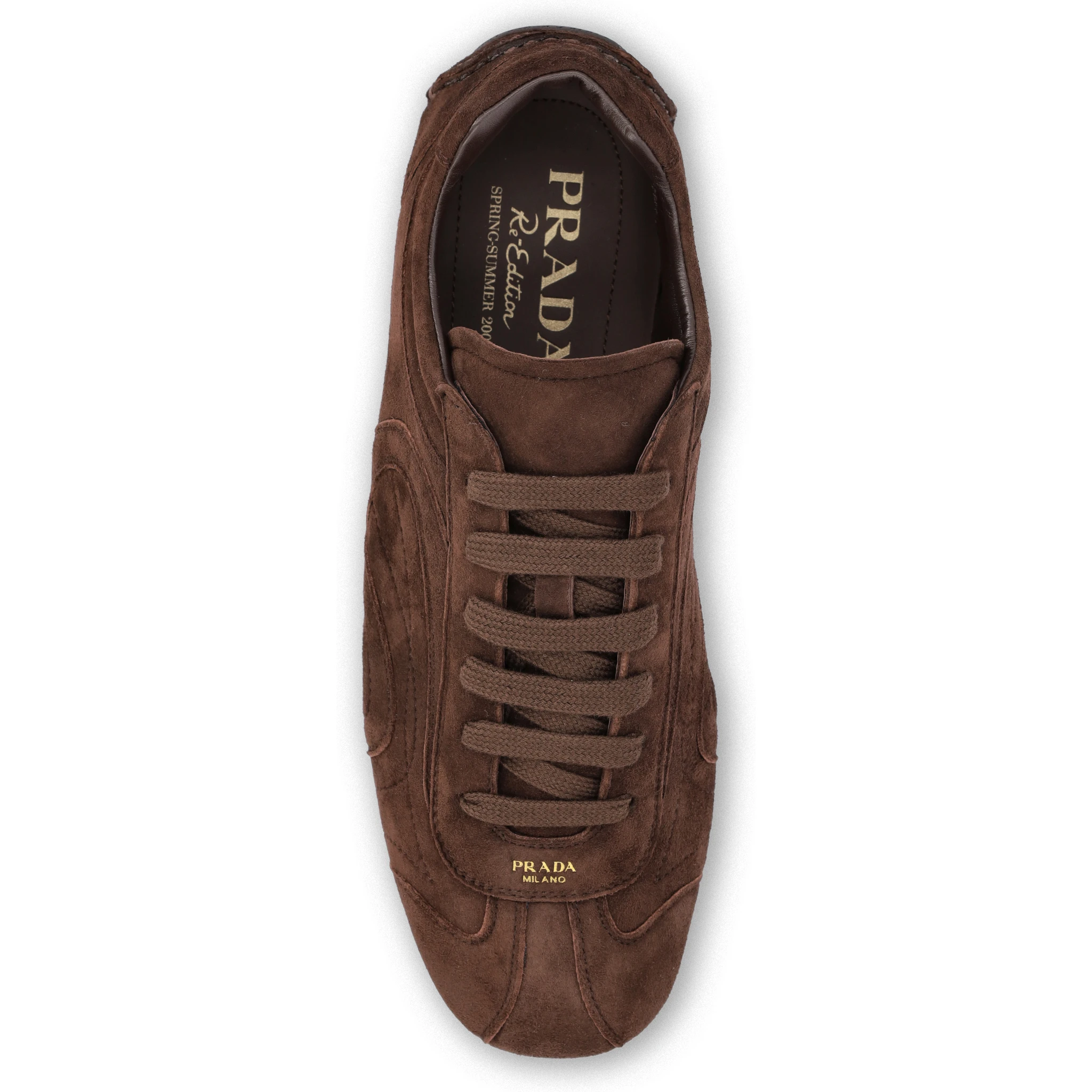 حذاء رياضي بني من برادا