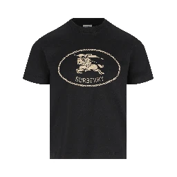 Knight-stamp cotton T-shirt