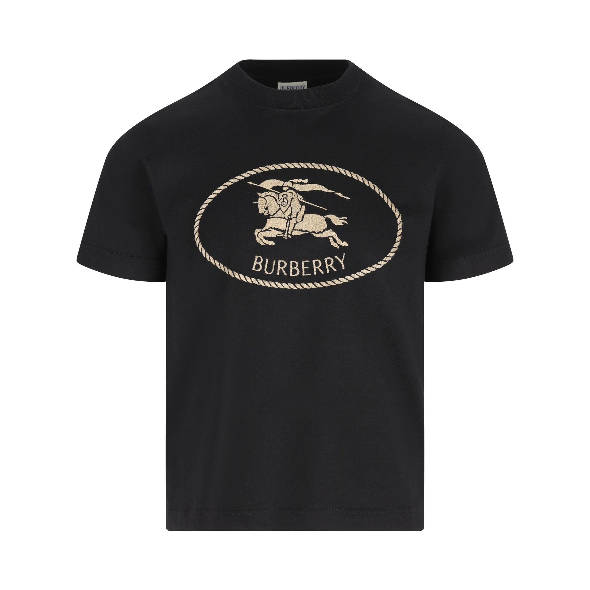 Knight-stamp cotton T-shirt