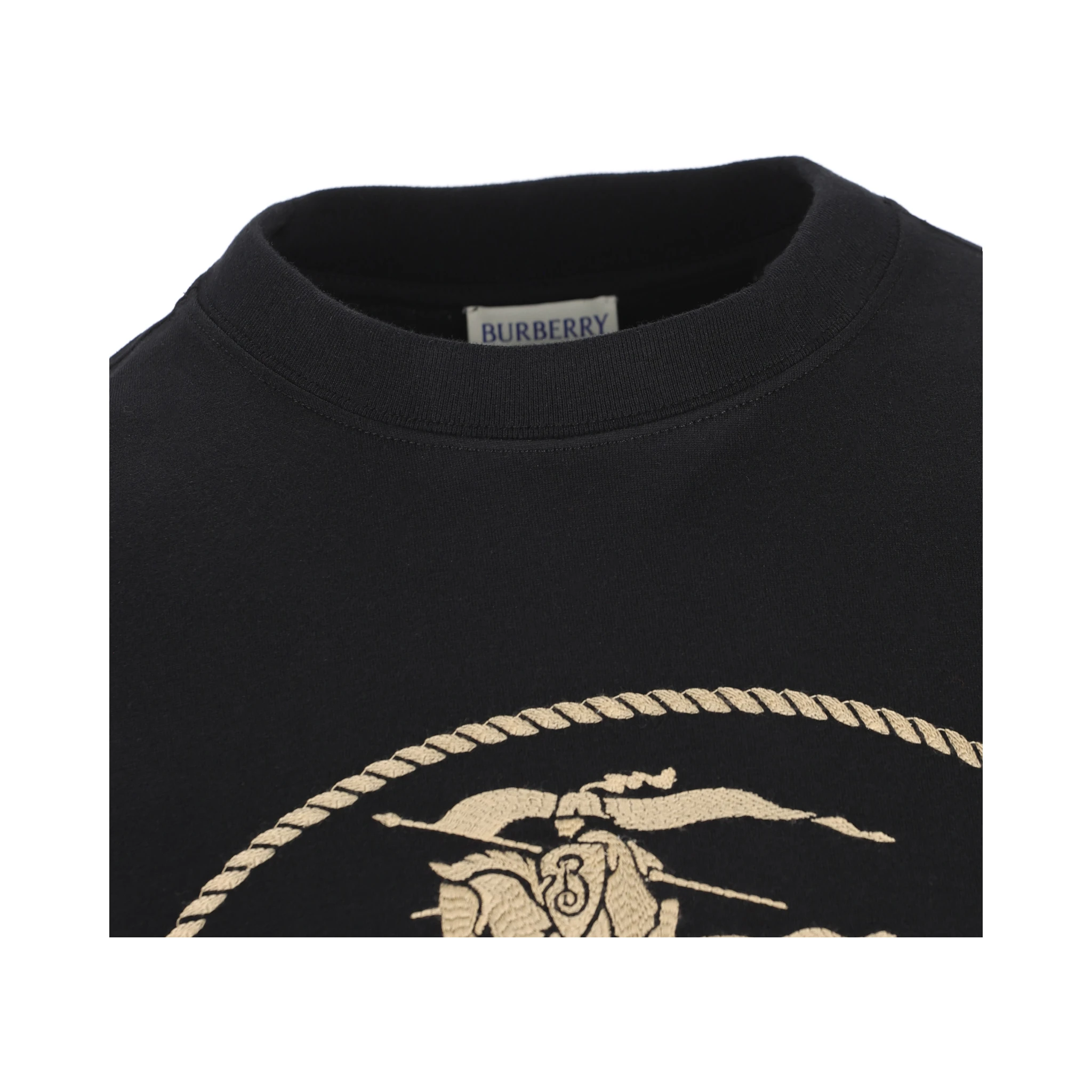 Knight-stamp cotton T-shirt