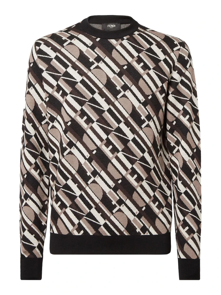 Fendi Sweaters Brown