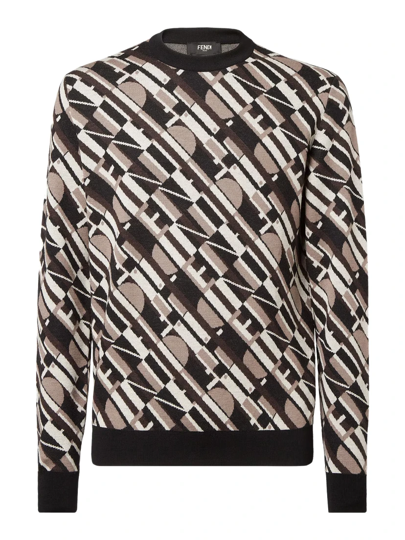 Fendi Sweaters Brown