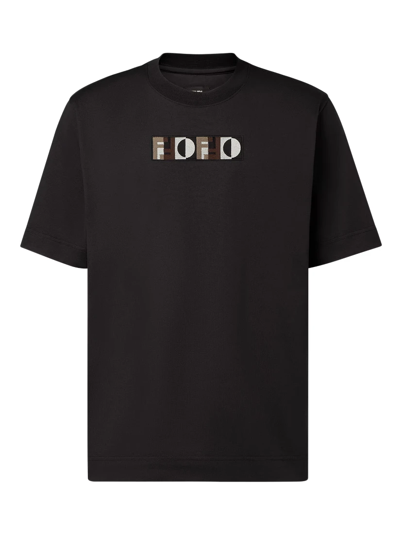 Fendi T-shirts and Polos Black