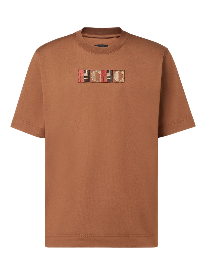 Fendi T-shirts and Polos Brown