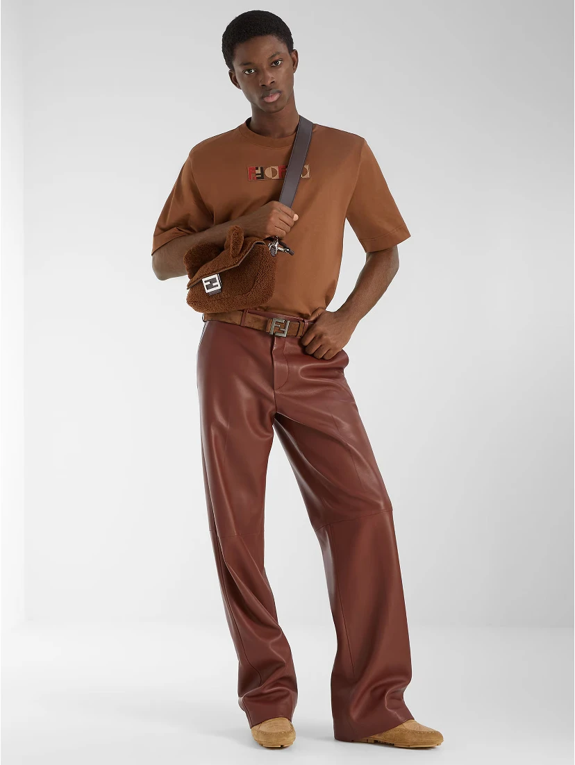 Fendi T-shirts and Polos Brown