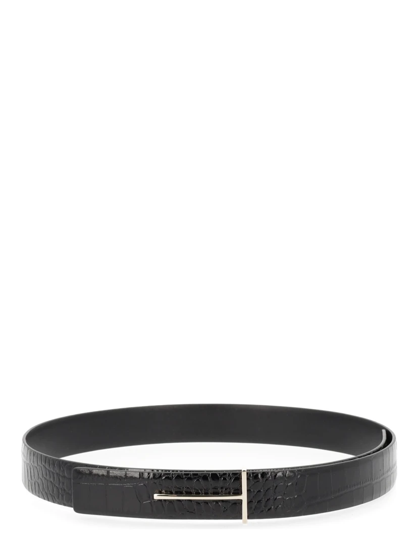 BELT WITH BUCKLE "T"